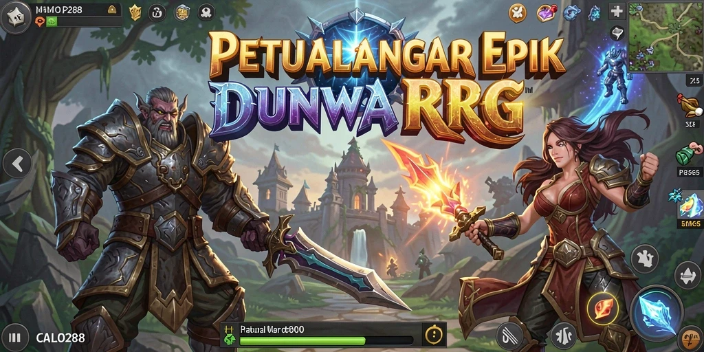 Menampilkan gameplay RPG yang mendebarkan dan interaksi karakter yang dinamis.