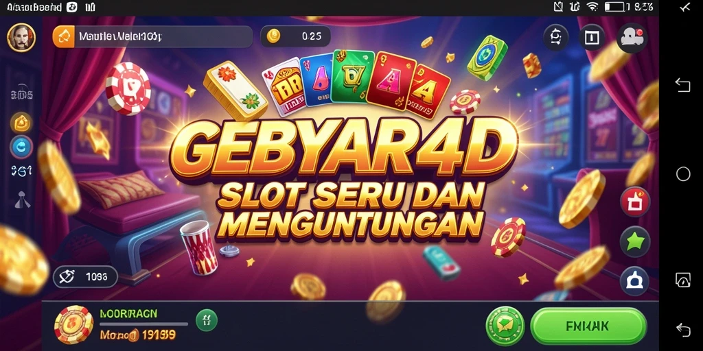 Tampilan gameplay GEBYAR4D yang menarik dan penuh warna.