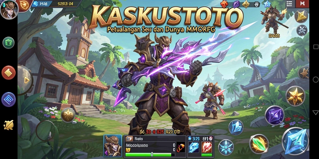 Screenshot KASKUSTOTO menunjukkan karakter heroik dalam pertempuran seru.