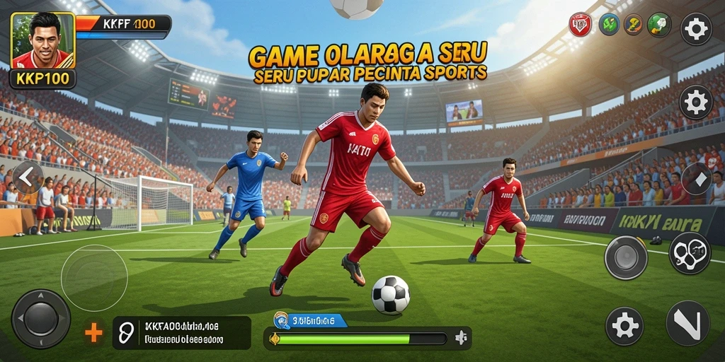 Gameplay seru KPK100 dengan aksi olahraga menarik.
