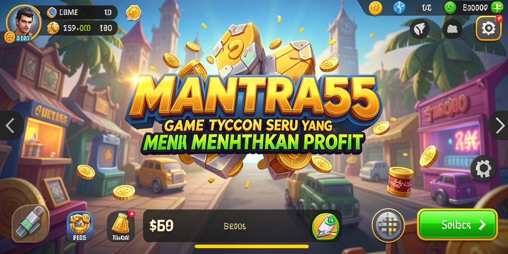 Tampilan gameplay MANTRA55 yang seru dan menantang.