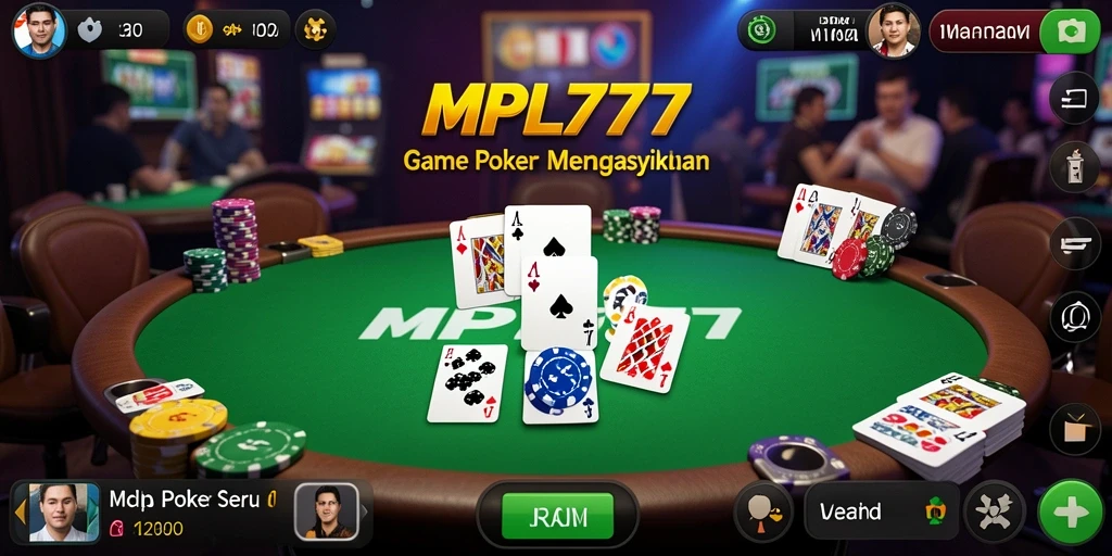 Tampilan gameplay Poker seru di MPL777.
