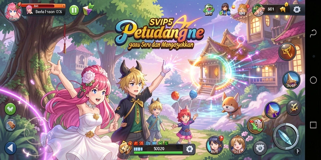Screenshot menampilkan karakter Anime dalam aksi pertarungan yang menegangkan.