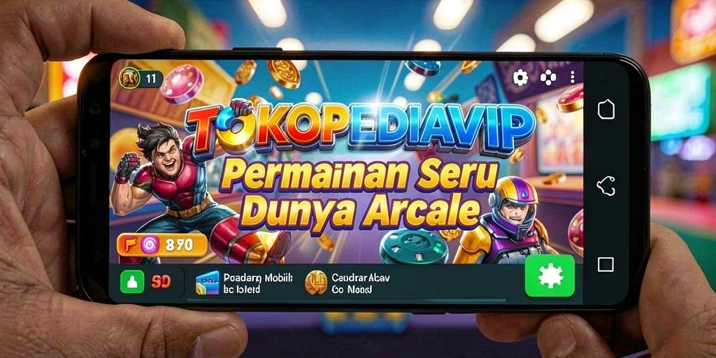 Tangkapan layar menunjukkan gameplay seru TOKOPEDIAVIP dalam aksi.