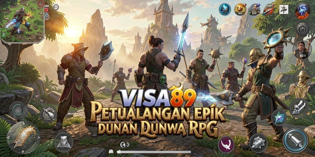 Screenshot gameplay <strong>VISA89</strong> menampilkan aksi strategi di medan pertempuran.