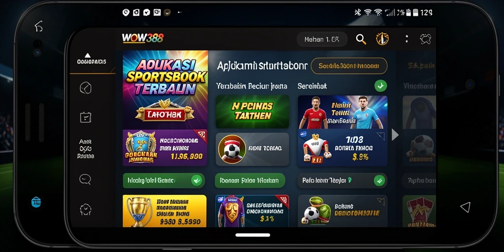 Tampilan gameplay menarik dari aplikasi Sportsbook WOW388.